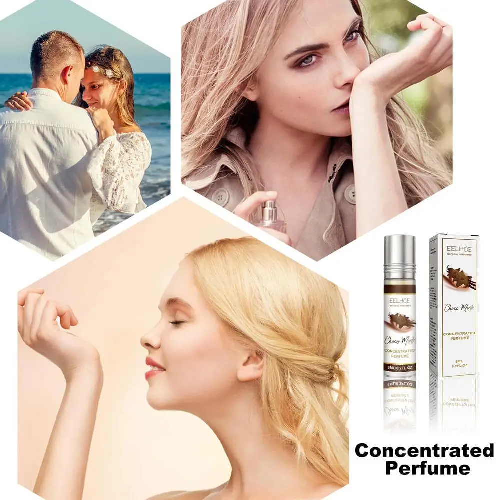 Olio profumato concentrato al cioccolato e muschio 6 ml Seduzione a lunga durata Fragranza leggera Elegante fragranza W_voghion.com