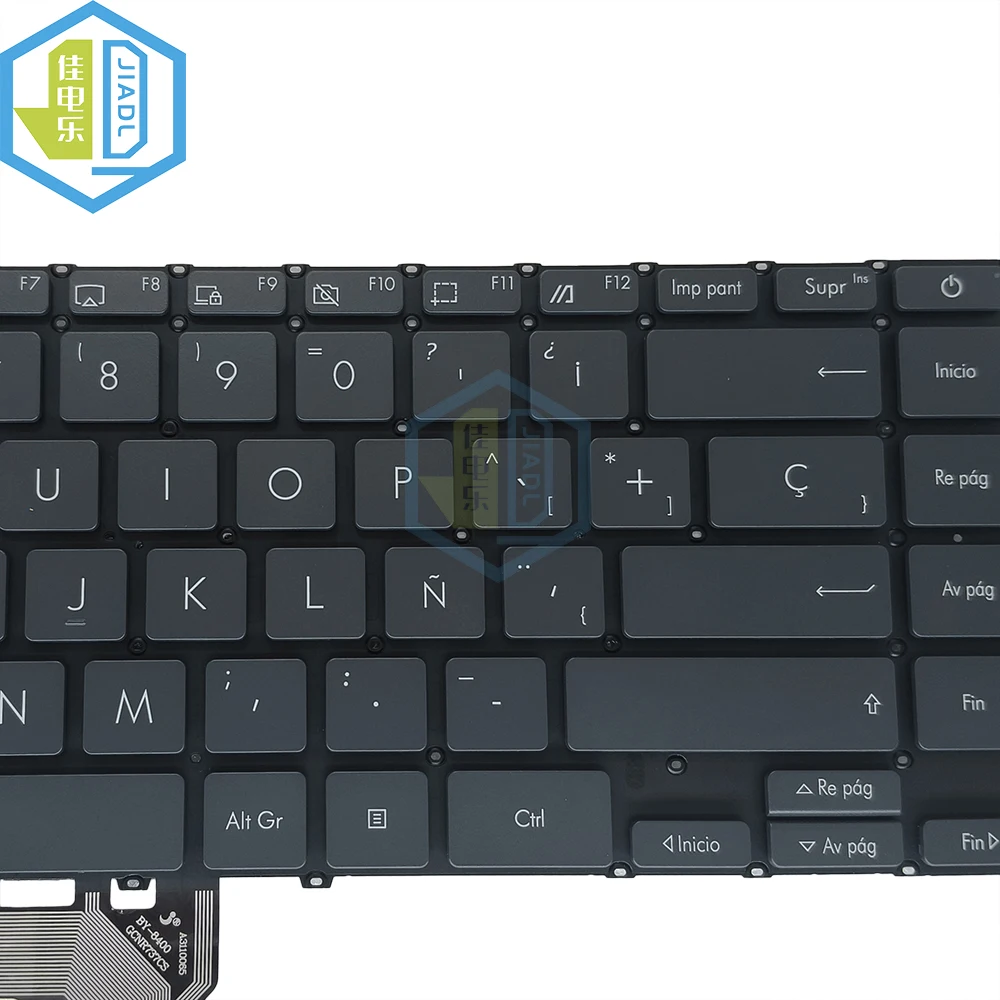 Teclado Retroiluminado para Asus Latino e Espanhol Zenbook 14 Ux425 Um425 Ux425ea Ux425ia Notebook Teclados de Substituição Sg-b09202ea Ux425ia - Imagem 6