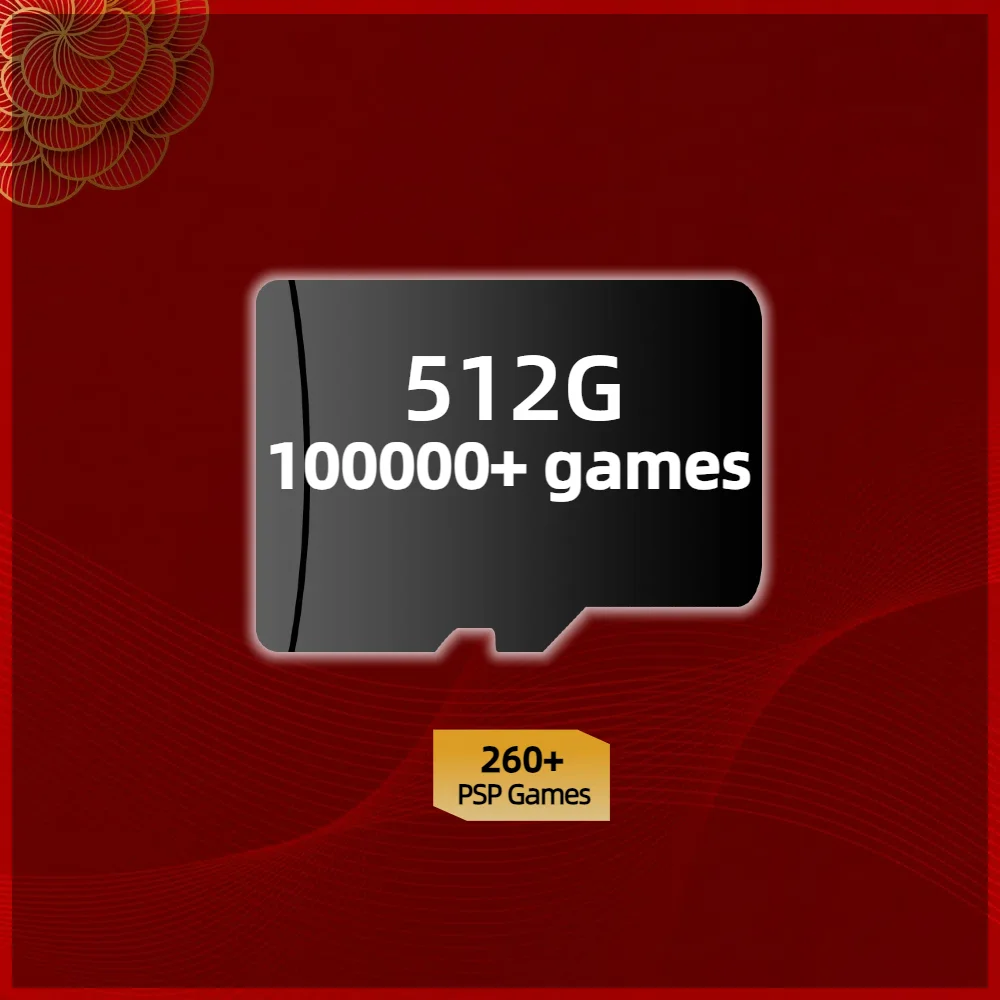 Game Card For Anbernic RG552 Memory TF Plug&Play Pre-install Retro Games PSP PS1 SD portable Console High Speed Card 1Tb 512G