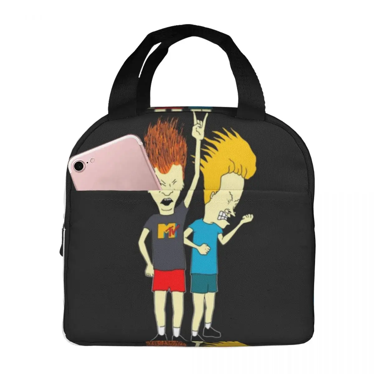 

Beavis термоизолированная сумка для ланча с ягодицами, изолированная сумка-бенто, контейнер для ланча, пакеты для хранения пищи, Герметичная сумка-тоут для ланча