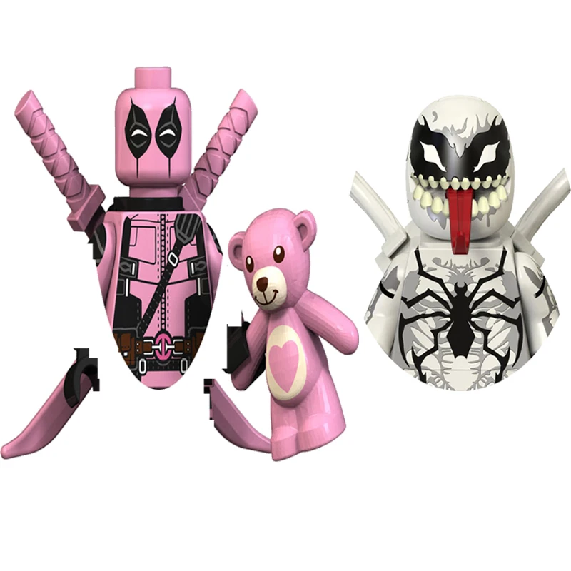 Heroes-Venom-Carnage-Riot-Deadpool-Doctor-Strange-Model-Figure-Blocks ...