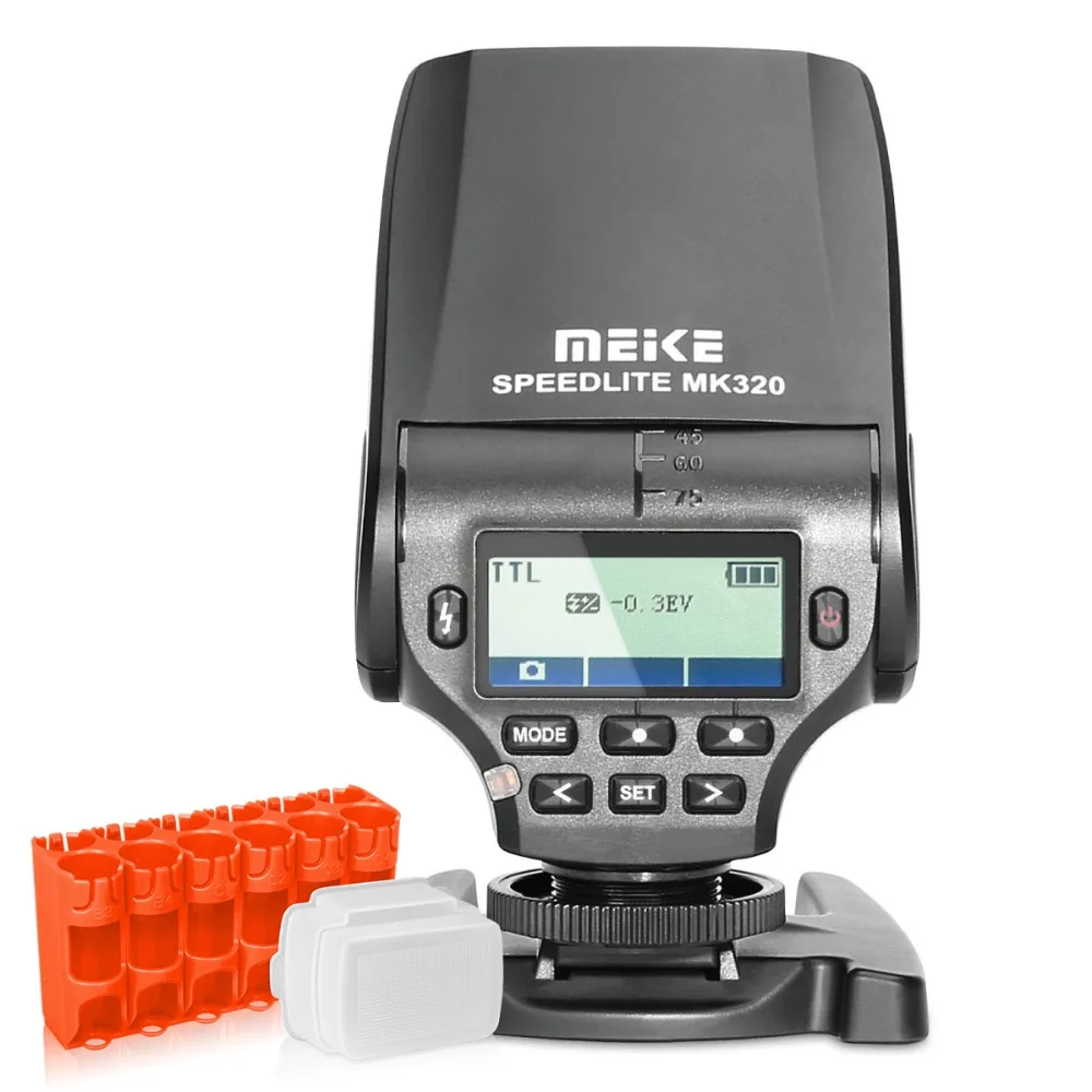 Meike-MK320-Speedlite-Flash-TTL-For-Canon-Nikon-Sony-fujifilm-Panasonic ...