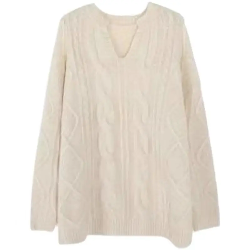 Autumn and Winter Fashion Warm Knitted Maternity Sweater Maternity Loose Bottom Shirt Clothes Sweet Pregnancy Tops