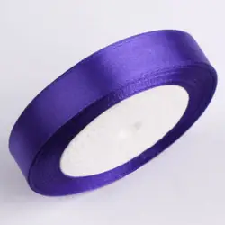 Elegant Silk Satin Ribbon for Events and DIY Crafts - 25 Yards (Blue purple)