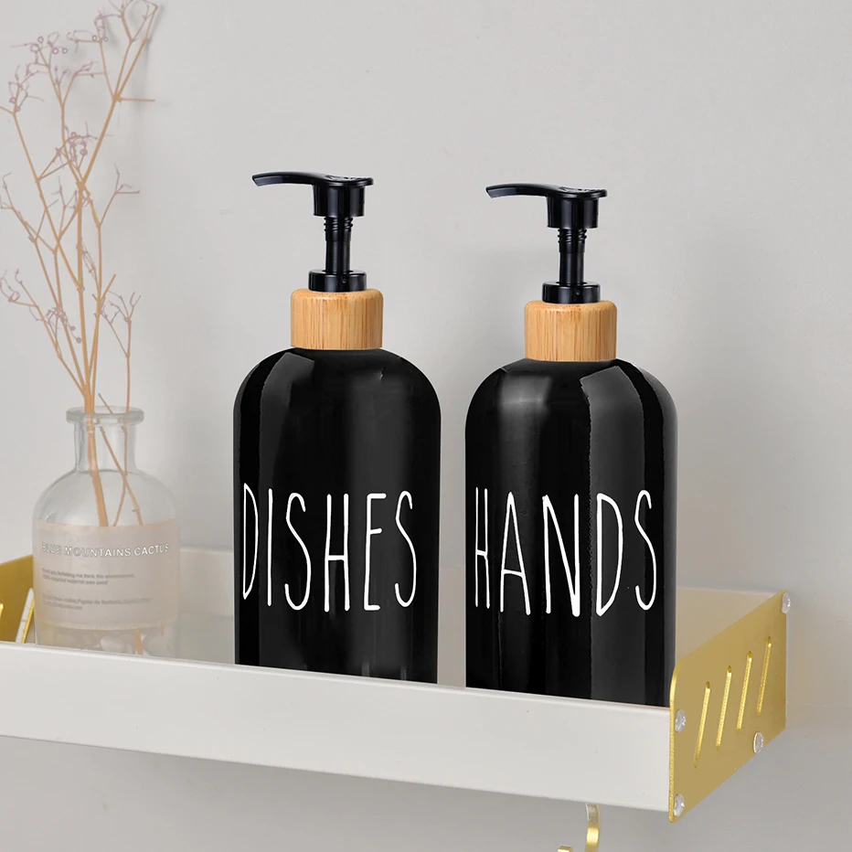 Set Cucina Con Dispenser Sapone E Detersivo | Organizer Lavello Nero Opaco Con Spazzola, Spugne E Pompa Di Ricambio