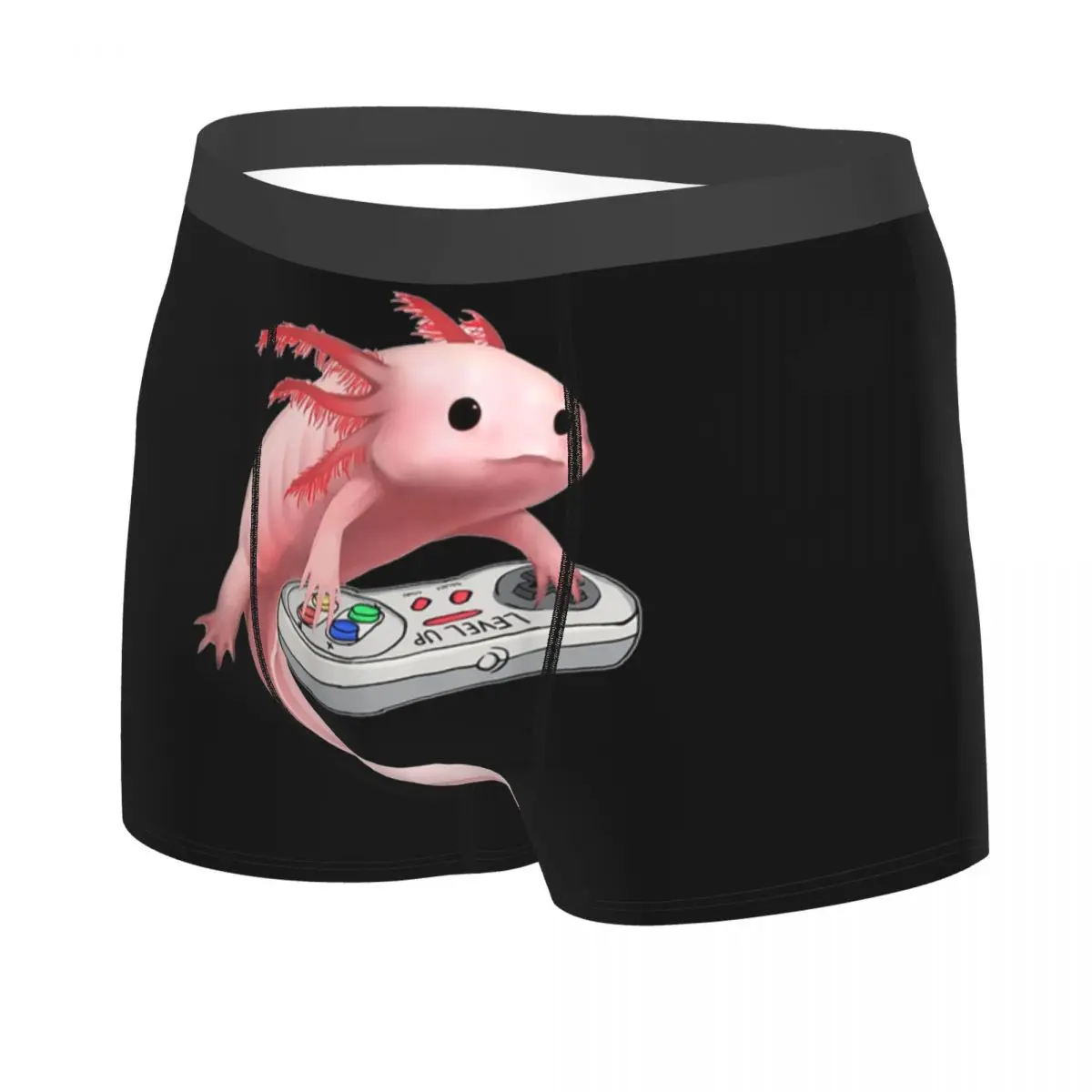 Axolotl Fish Playing Video Game Underwear Men Sexy Printed Customized