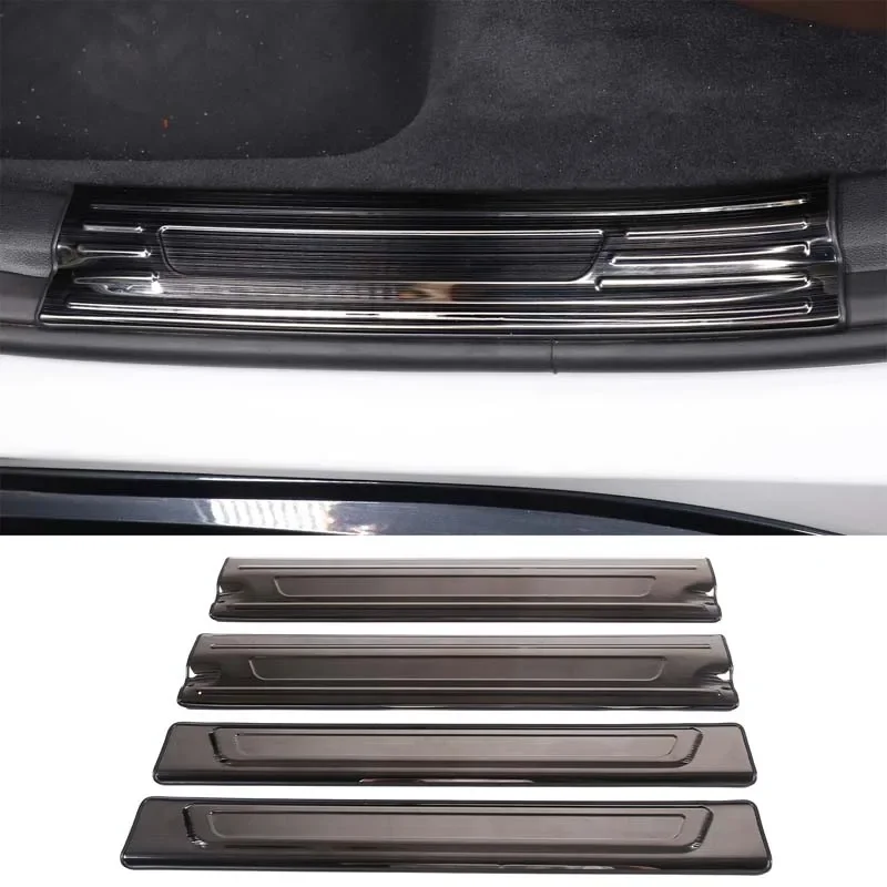 

For BMW X1 U11 2023-2024 Car Door Sill Scuff Plate Cover Trim Welcome Pedal Threshold Stainless Steel Accessories