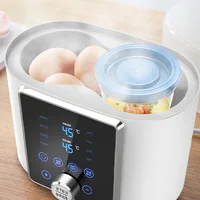 Multi function Baby Bottle Warmer Heater Sterilizer 8-in-1 Fast Milk Warmer with Timer Breast Milk or Formula Fits 2 Bottles 2