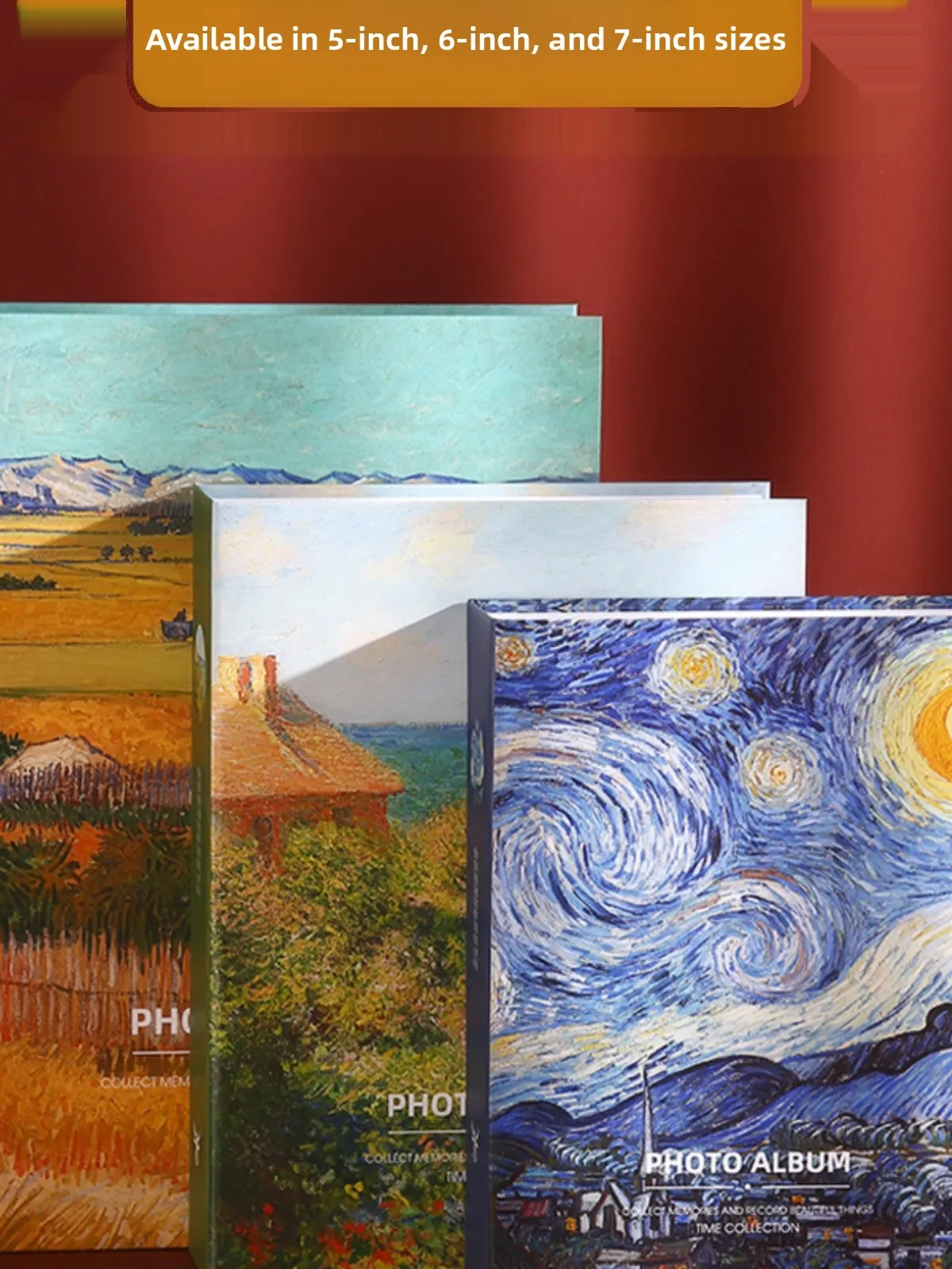 Small 5-Inch 200-Page Insert pe Photo Album Large Capaci Fly Photo Album Old Photos Couple Memorial Album 6-Inch Size