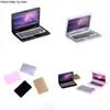 1:12 Scale Mini laptop computer doll house scene Miniature laptop computer simulation doll accessories for Living Room Decor 5