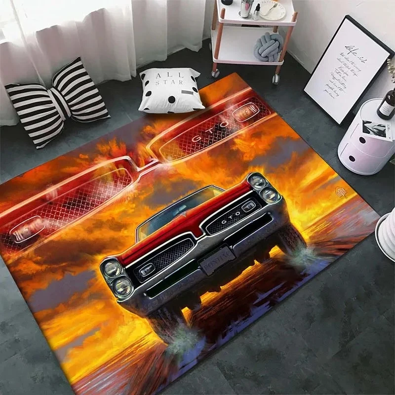 Classical Racing Car Carpet for Living Room Home Decorations Sofa Table Large Area Rugs Boys Room Non-slip Carpet Car Floor Mat decorative carpet,non slip carpet