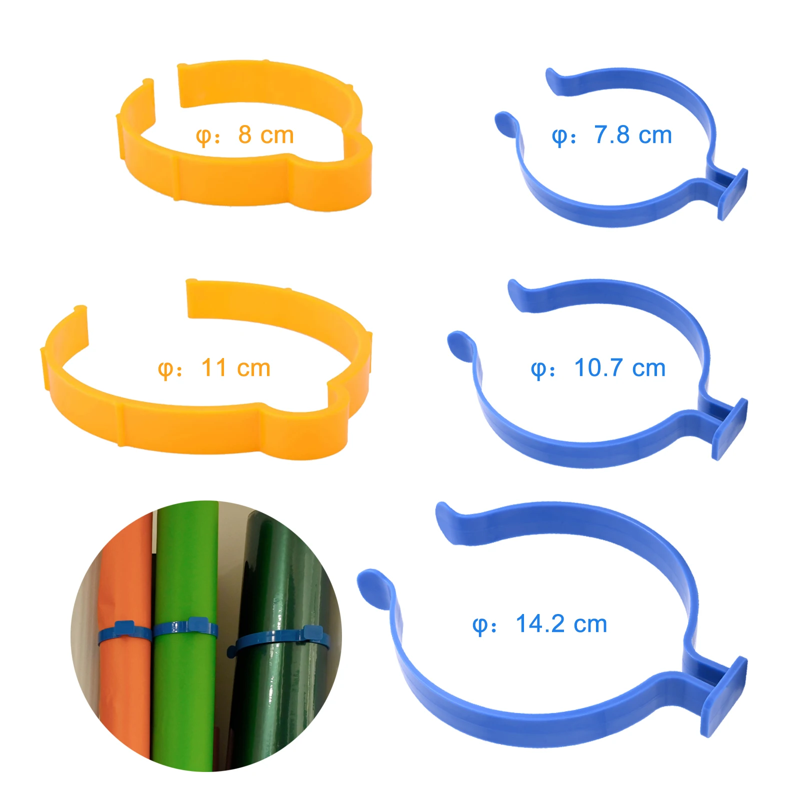 

FOSHIO 3/6PCS Vinyl Film Roll Coil Hoop Ring Carbon Fiber Decal Holder Fixer Window Tint Storage Clamp Car Wrap Tool Accessories