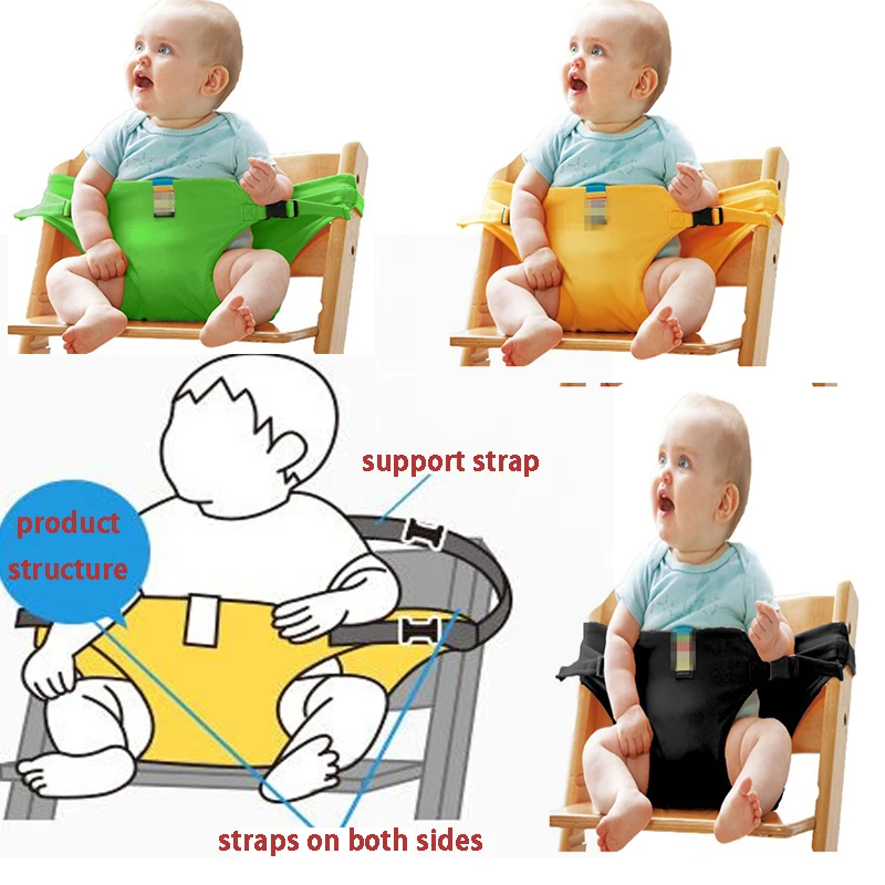 Baby Dining Chair Safety Belt Portable Baby Feeding Chair Belt Travel Children Dining Harness Seatbelt Accessories