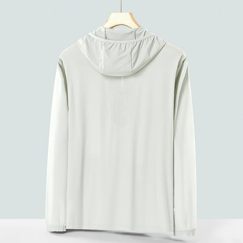 남성용 자외선 차단 후드 의류, 멋진 루즈 버전 코트, 젊고 얇은 자외선 차단 의류, XL-5XL 패션, 2024 여름 신상