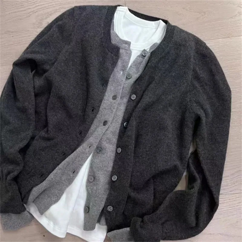 Women Autumn Knitted Sweater Cardigan Long Sleeve