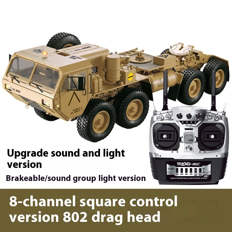 Hengguan Hg-P801 Full Scale 1:12 American Wheeled All Terrain Semi Alloy Heavy-Duty Truck Crossing And Climbing Military Truck 5