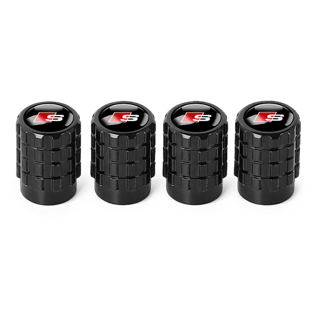 4pcs Premium Metal Wheel Tire Valve Air Stem Cap Covers