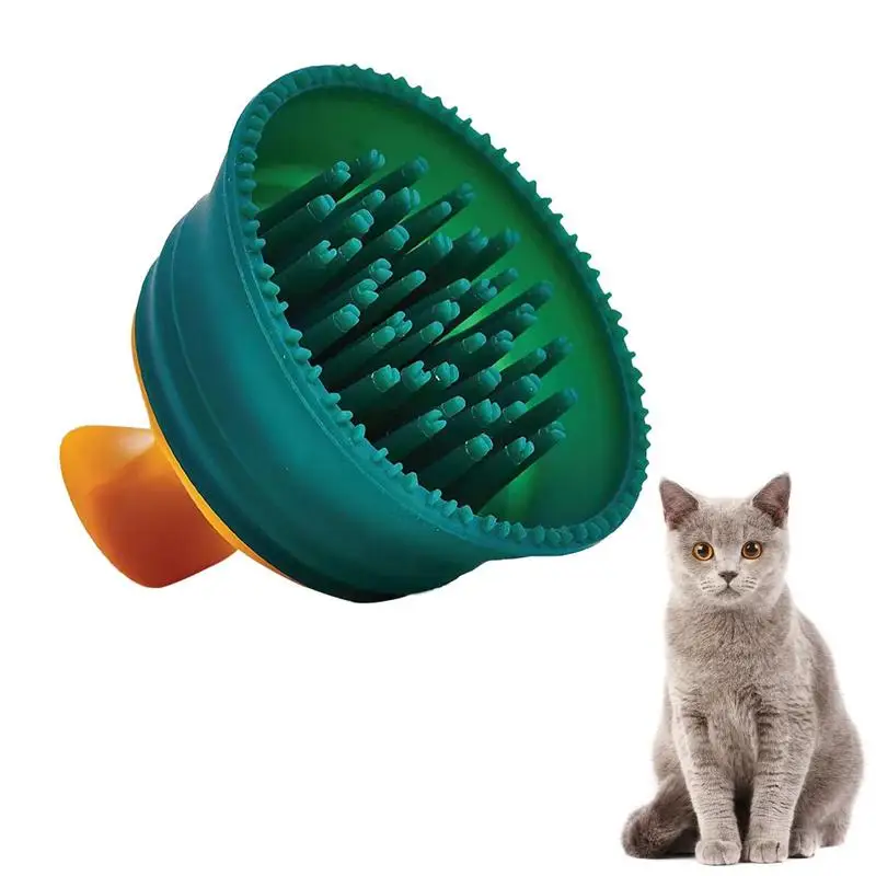 

Pet Dog Cat Bath Brush 2-in-1 Pet SPA Massage Comb Soft Silicone Pet Shower Hair Grooming Comb Dog Cleaning Tool Pet Supplies
