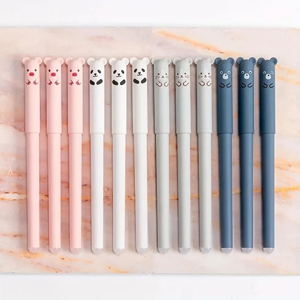 4pcs/set Kawaii Erasable Pens Set Back To School Supplies 0.38 mm Gel Pen For Writing Office Accessories Cute Korean Stationery 4