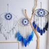Turkish Eyes Dreamcatcher Wall Hanging DIY Room Backdrop Decor Handmade  Dream Catcher Wind Chimes Pendant Ornament Supplies 4