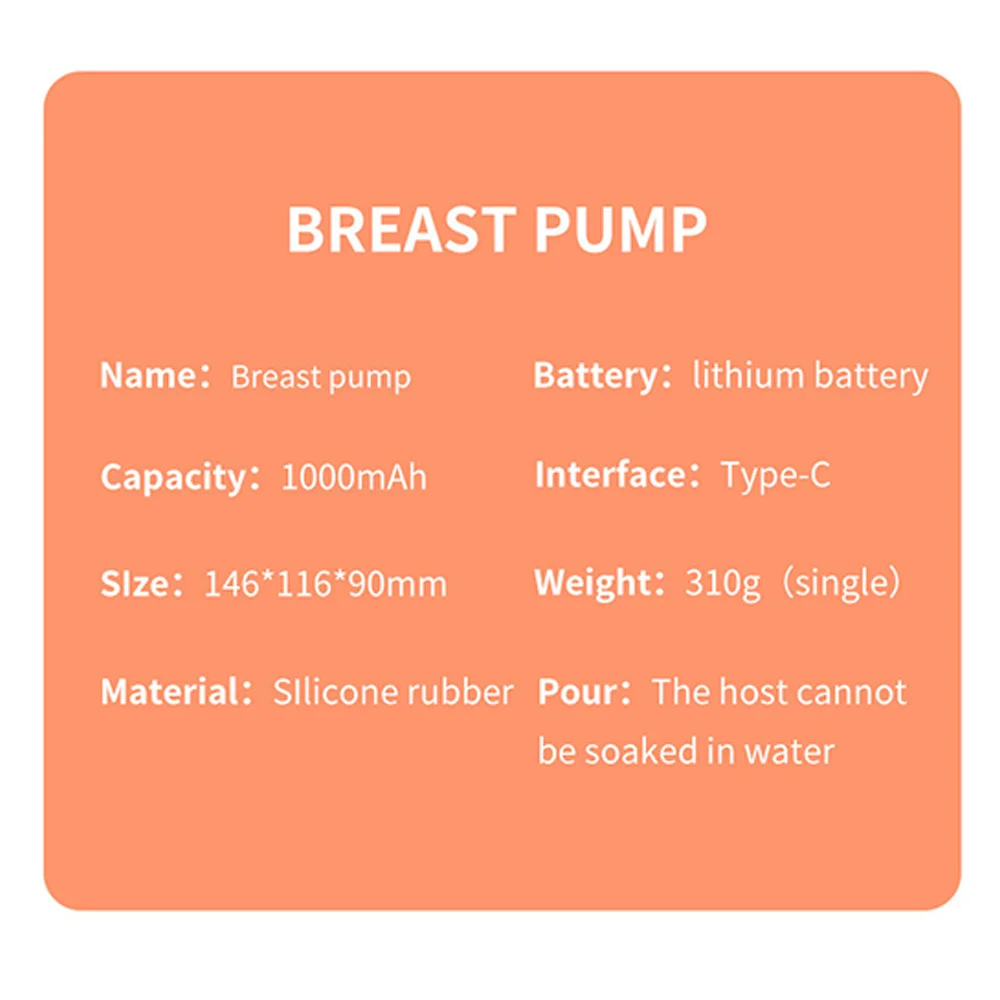 Electric Breast Pumps Portable Hands Free Wearable Breast Pump Silent Comfort Milk Extractor Collector BPA-free