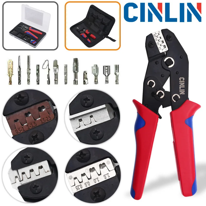 

DuPont Terminals Crimp Pliers Interchangeable Dies Wire Crimper Crimping Tools Ratcheting SN-48B PH2.0 XH2.5 JST2.5 VH3.96