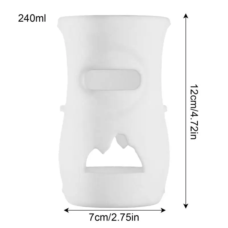 Baby Bottle Sleeve Covers Silicone Baby Bottle Sleeve Food Grade Silicone Thermal Insulation Safe Milk Bottle Fall Protection 6