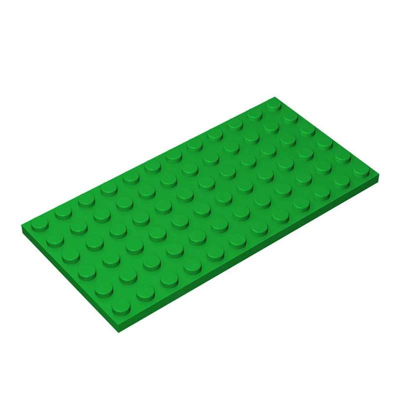 10PCS 3028 6X12 Punkte Grundplatte Klassische MOC DIY Stadt Figuren Bausteine Ziegel Teile Kompatibel mit 3028 kinder Spielzeug – Detail 4