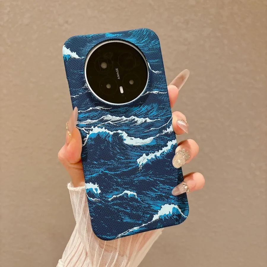 Wave Pattern Borderless Ultra-Thin Phone Case