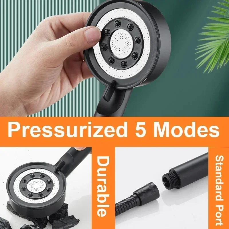 XIAOMI MIJIA Shower Head High Pressure 5 Modes Water Saving Nozzle Powerful Pressurized Spa Handheld Showers Bathroom Accessory 4
