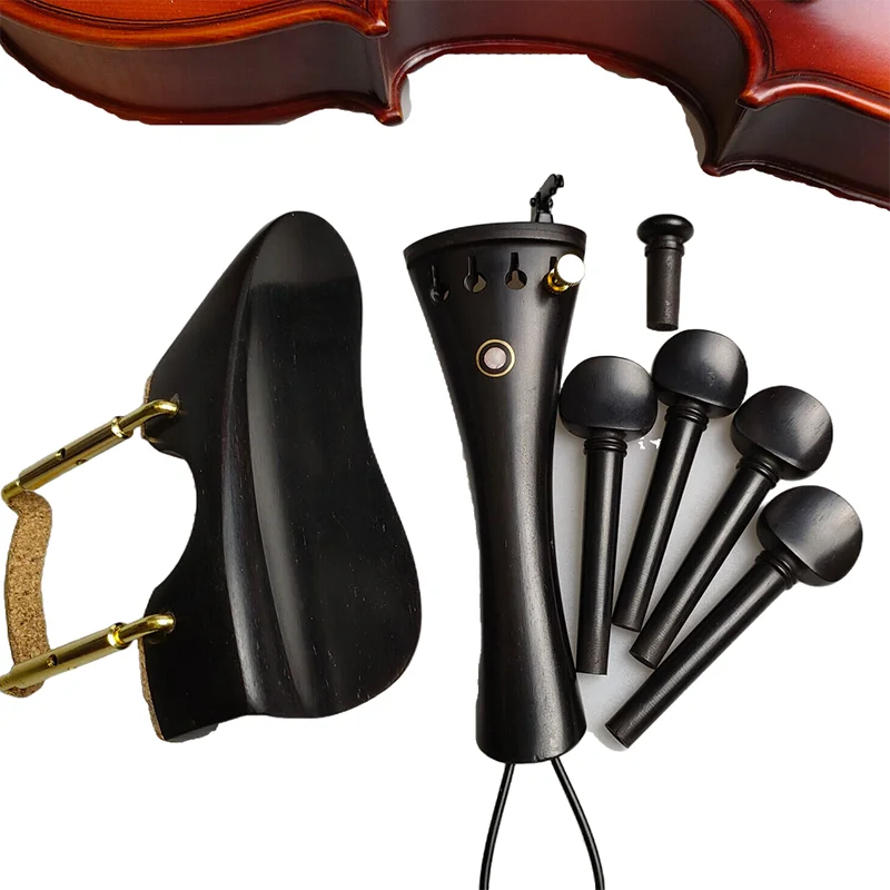Viola Accessories Set Chinrest Pegs Tailpiece Endpin With Clamp