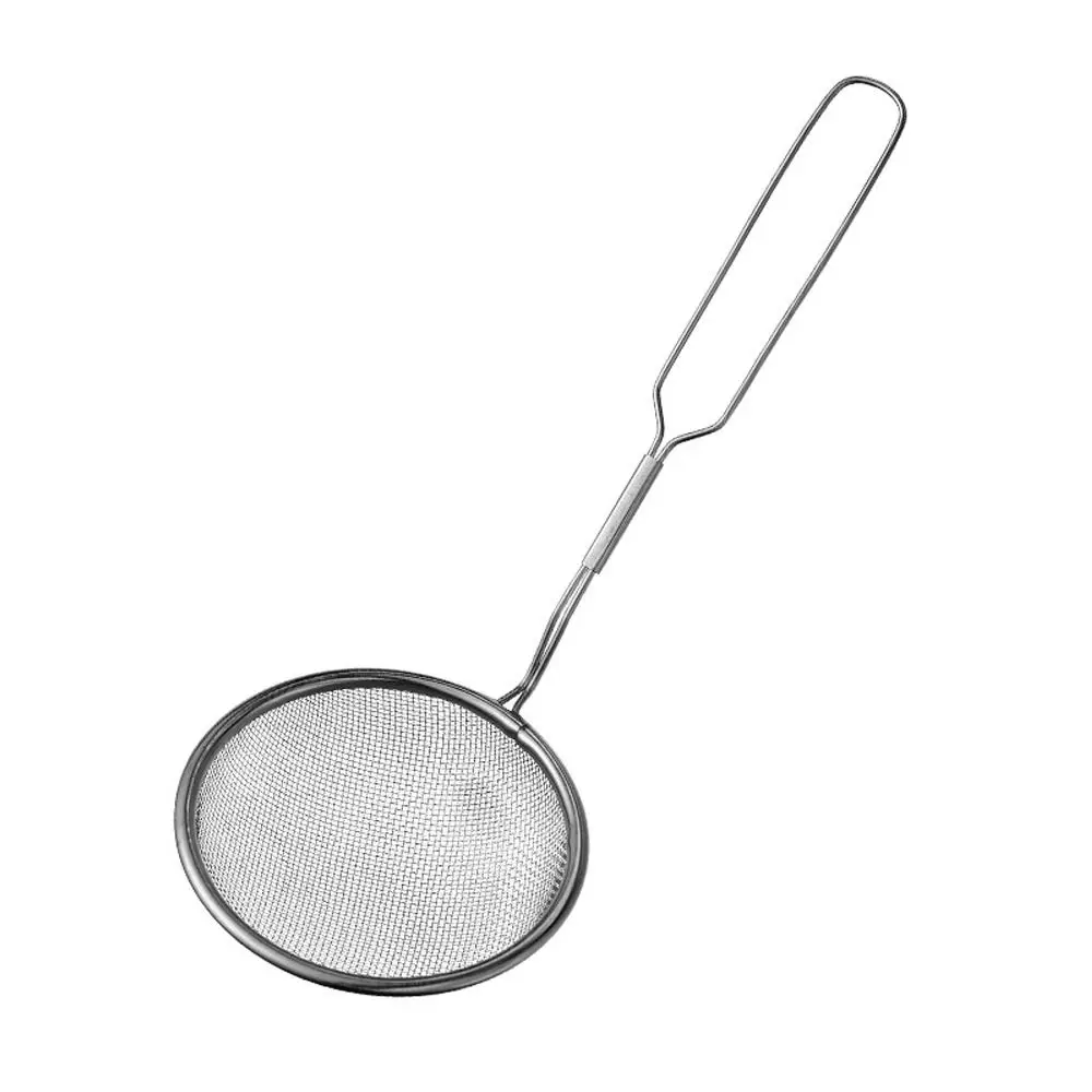 מסך קמח נירוסטה מסנן קמח פילטר חלב סויה מסנן מסך בישול כפית אוזן כפול חטיף צ 'יפס מטבח