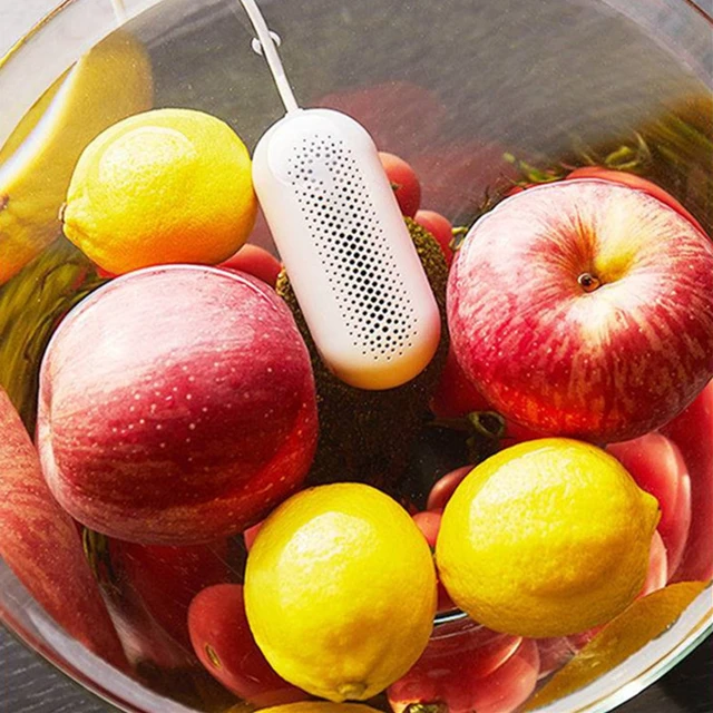 Machine à livres de fruits et légumes, forme de capsule domestique,  nettoyeur d'aliments de cuisine à ultrasons portable - AliExpress