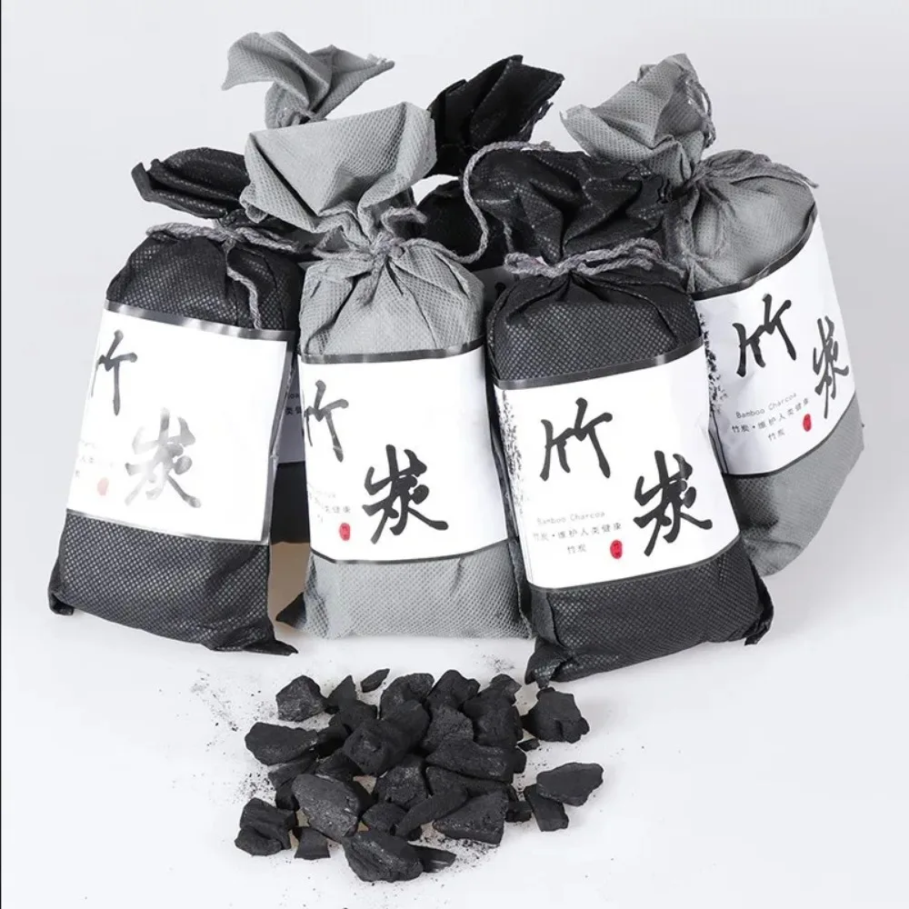 Bamboo Charcoal Air Purifier Activated Charcoal Odor Absorber Bamboo Charcoal Odor Absorber 70g Bamboo Charcoal Air Purifying Bags for Refrigerators Wardrobes Shoe Cabinets Car