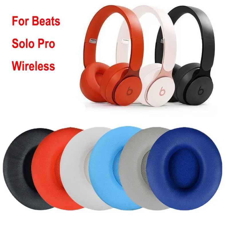 

1 Pair For Beats Solo Pro Wireless Headphone Sleeve Accessories Earmuff Foam Pad Replacement Headset Protein Skin Earpads