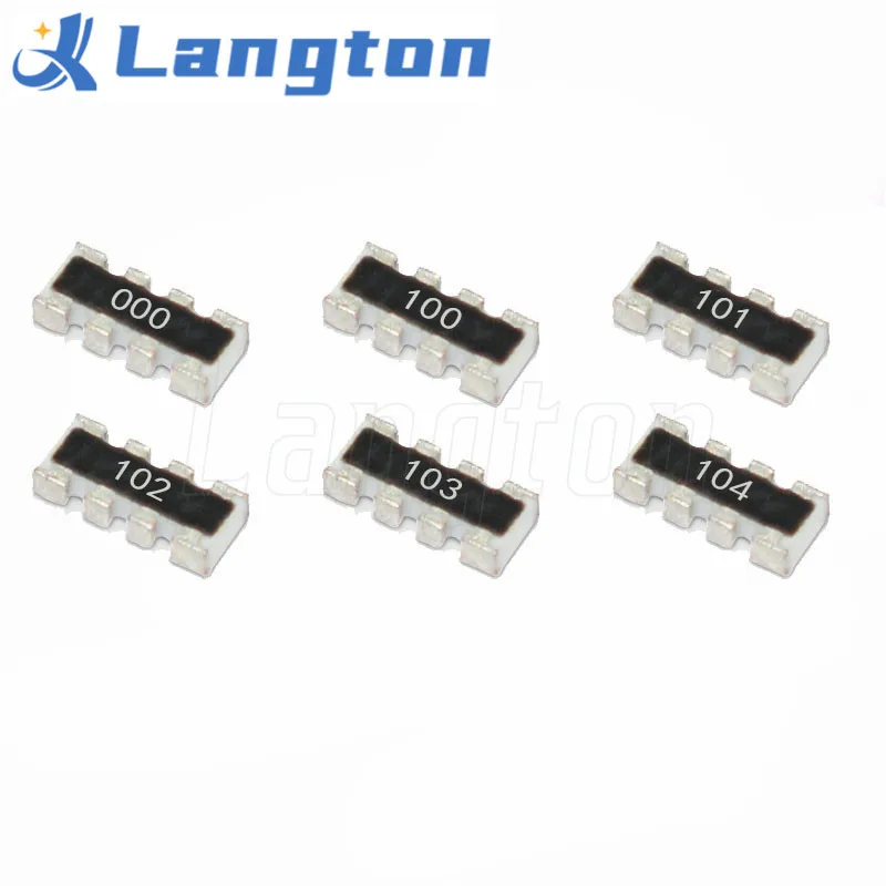 50pcs 0603*4 8P4R 2*4P Network Resistor SMD array 0 ~ 1M 1 10 22 47 100 220 330 470 1K 2.2K 4.7K 10K 22K 47K 100K 220K 470K ohm