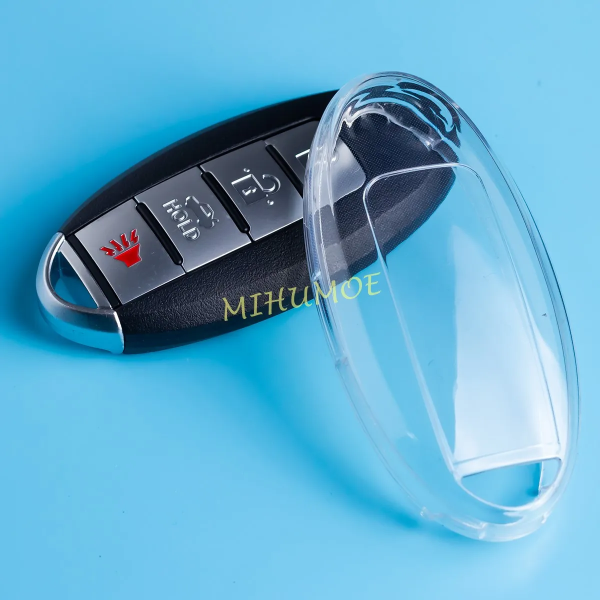 Custodia Trasparente Trasparente Per Portachiavi Per Nissan Rogue Sport Qashqai X-Trail Sentra Micra Maxima Titan Juke Leaf Gt-R