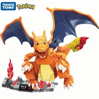 Original box Anime Cartoon Pokemon Pikachu Bulbasaur Building Blocks Bricks Sets Movie Dolls Model Kids Toys For Children Gift 1