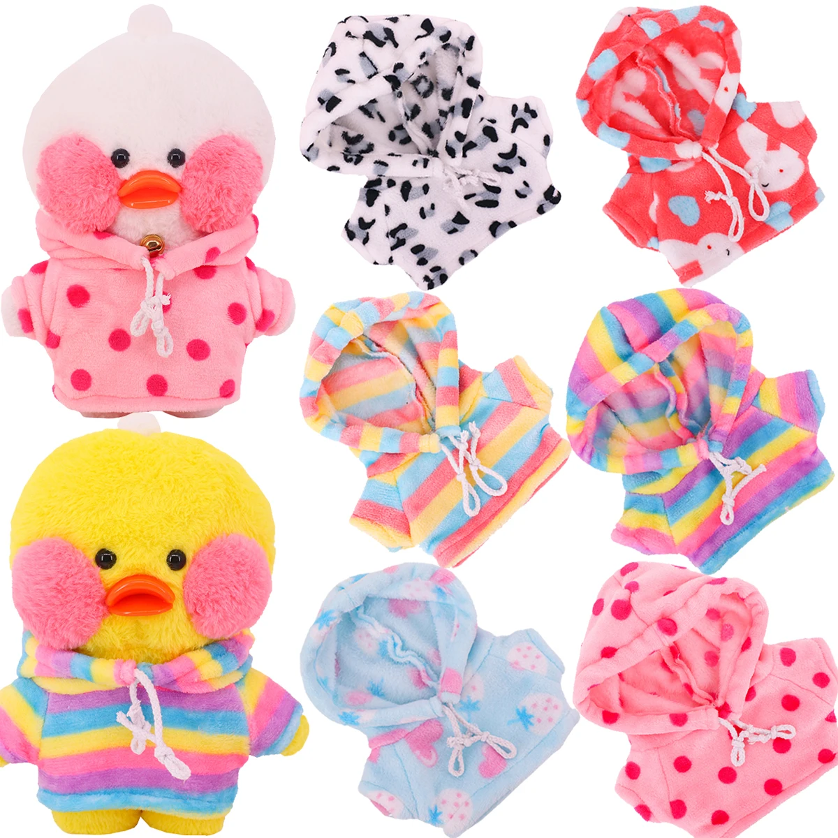 Doll Clothes Plush Toy Accessories Sweater Suit Clothes For 30cm LalaFanfan Accessories Stuffed Soft Duck Figure Toy Animal