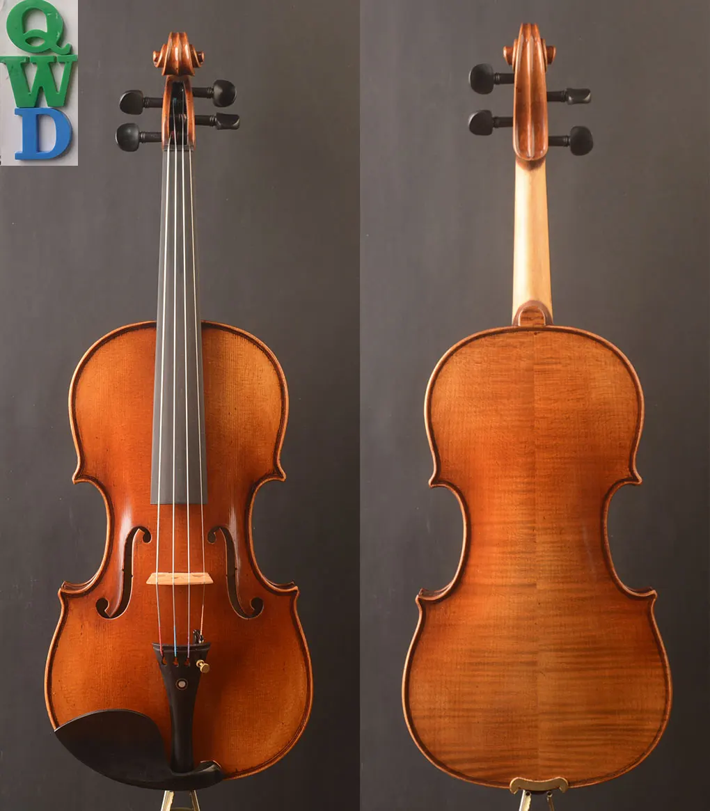 Antique varnish !A Stradivari 1715 "TheTitian​" Copy Violin,!Strong Rich best tone.Orchestra level