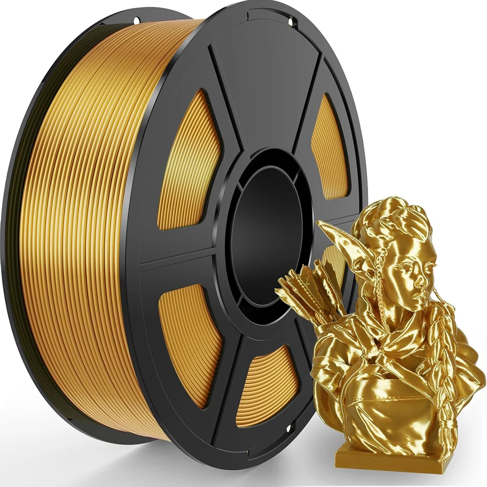 250g 500g 1kg PLA 필라멘트 1.75mm 3D 프린터 필라멘트 실크 실버 골든 화이트 구리색 250gx4 PLA 1.75mm 진공 포장