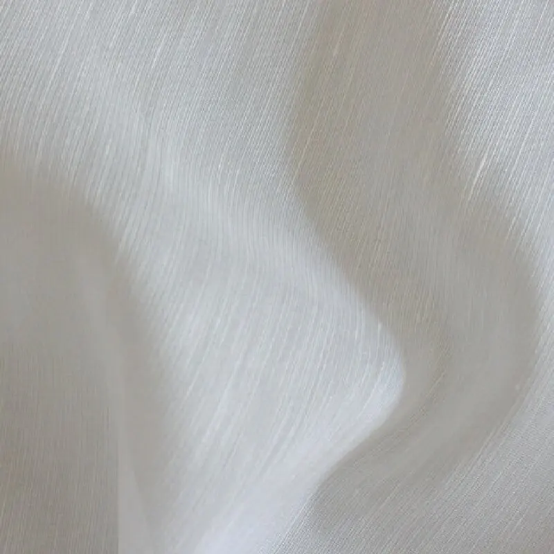 Silk Linen Mixed Fabric Sewing Fabric 14momme 140cm 54inches Blend Silk Flax Materials for Summer Cool Dresses