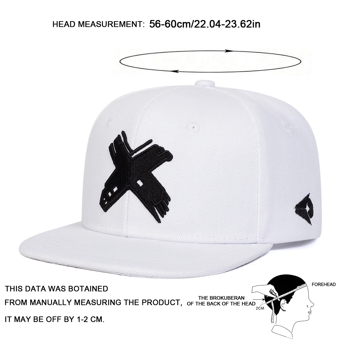 Unisex X-Buchstaben-Stickerei Hip-Hop-Hüte Frühling Herbst Verstellbare Lässige Snapback-Baseballkappen Outdoor-Sonnenschutzhut – Detail 8
