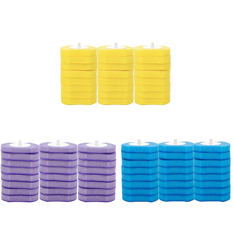 Bathroom Accessories,Toilet Brush Set,Toilet Brush Holder 24PCS Disposable Toilet Bowl Cleaners Refills No Dead Corner Brush Holder Storage Caddy Cleaning Refills Bathroom Accessories