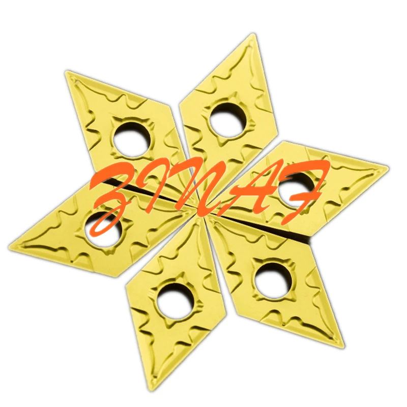 Набор токарных пластин DNMG110404, твердосплавная втулка DNMG150404, DNMG150604, для токарных станков с ЧПУ, алмазный, для MDJNR/L, 10 шт.