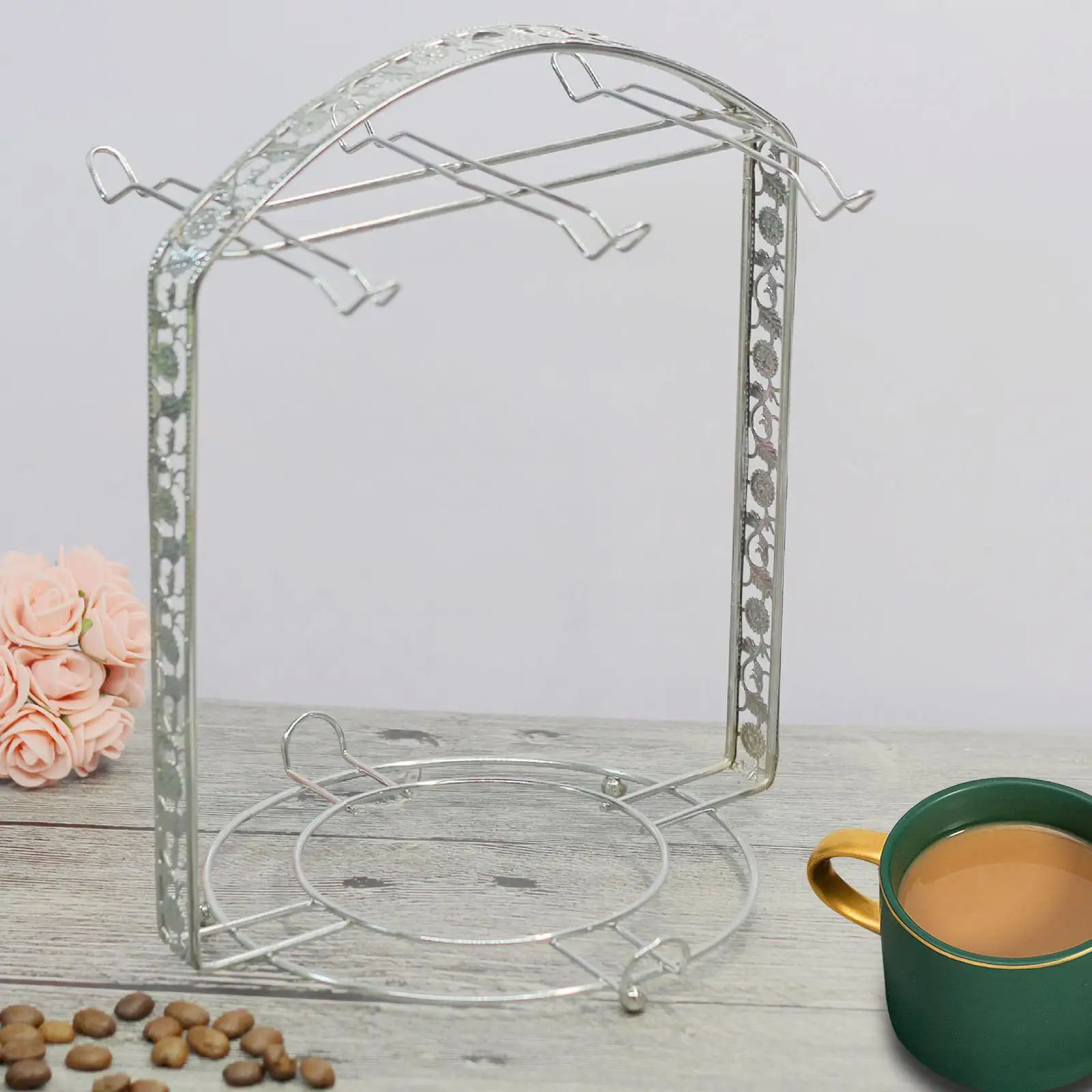 Cup Rack Storage Display Stand Home Kitchen