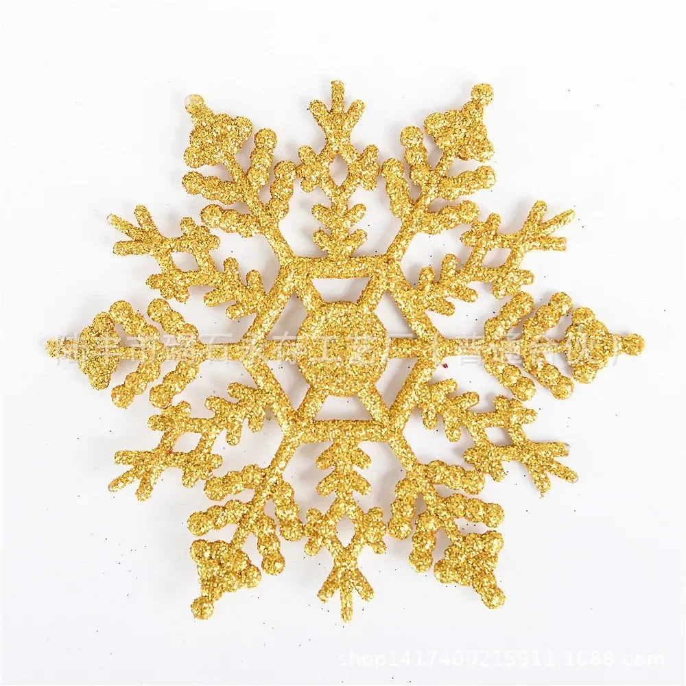 6pcs Simulation Snowflakes Christmas Tree Hanging Ornament Christmas Fake Snowflakes Winter Party Navidad New Year Decoration
