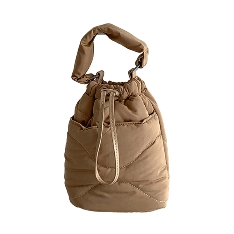 Lightweight and Stylish Women Handbag Bucket Bag Down Shoulder Crossbody Bags for Everyday Use E74B