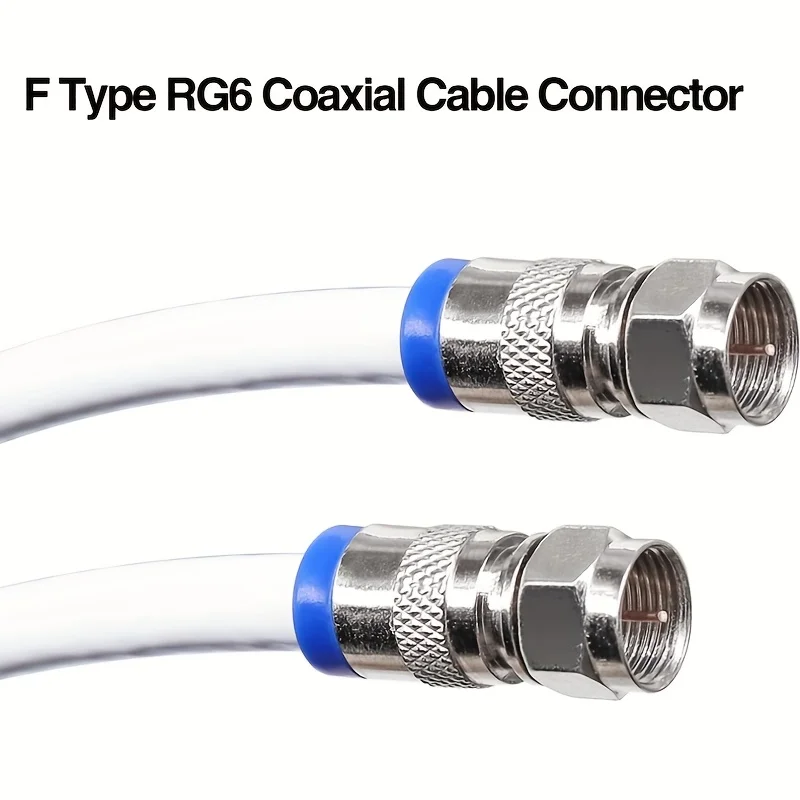 동축 케이블 크림퍼 키트 RG6 압축 공구 키트 (블랙 5개, 블루 F RG6 커넥터 5개 포함), 와이어 동축 케이블 스트리퍼 도구