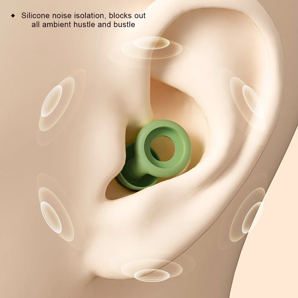Premium Soundproof Silicone Sleep Earplugs - Noise Cancelling & Disturbance Reduction